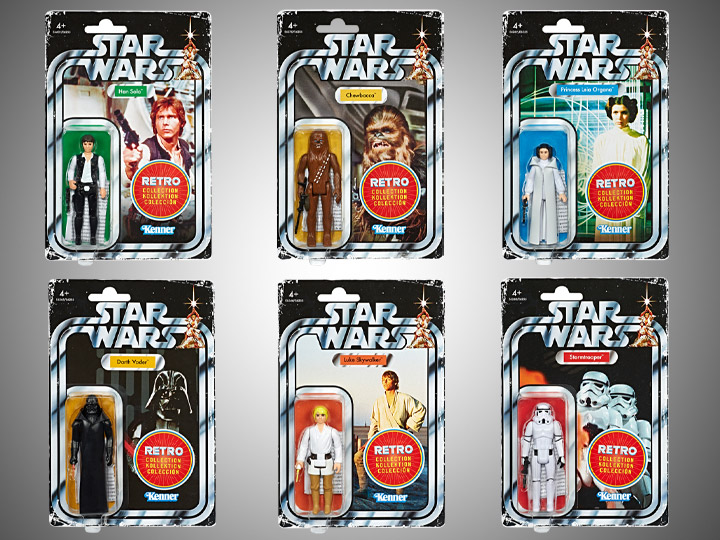 star wars the retro collection action figures wave 1 case